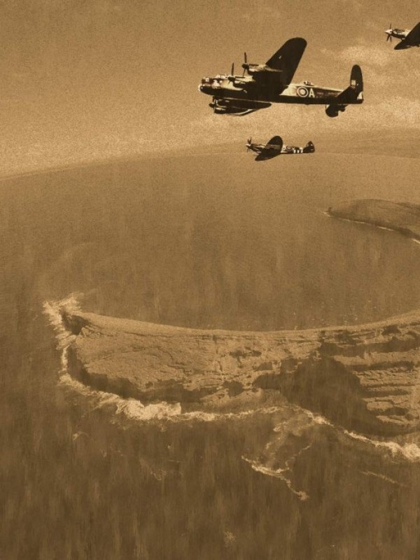 a plane flying in the air