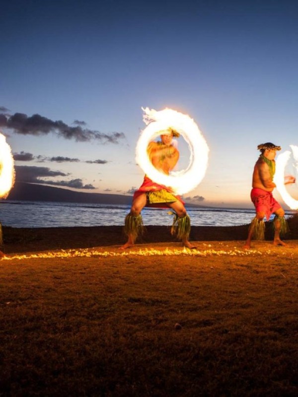 a group of people on a beach