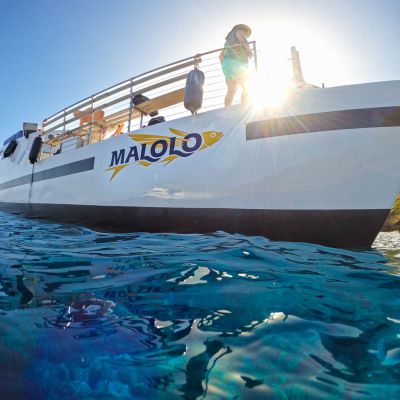 a boat that is floating in the water