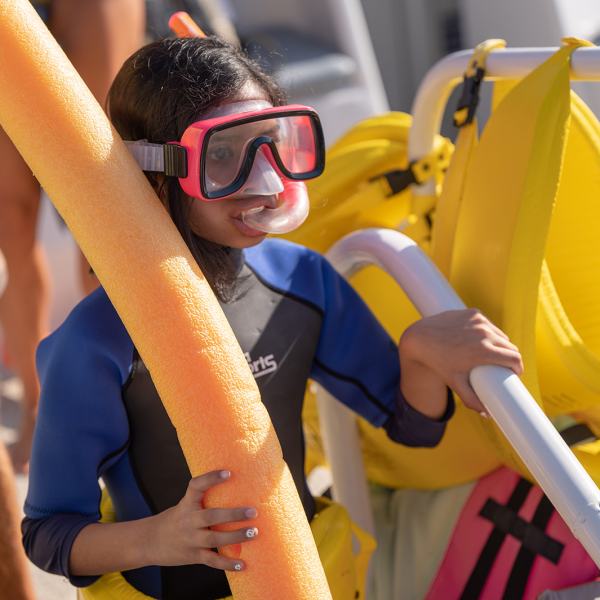 a boy wearing a helmet