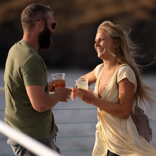 a woman looking at the camera