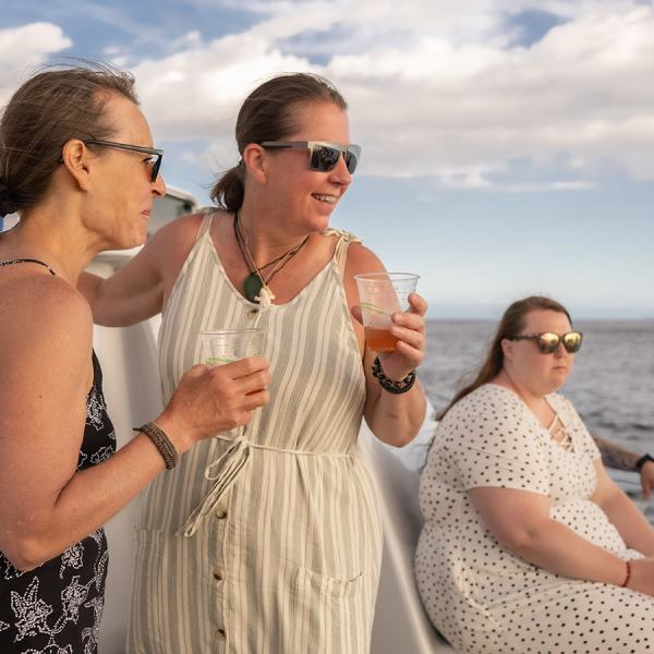 a person drinking a glass of water